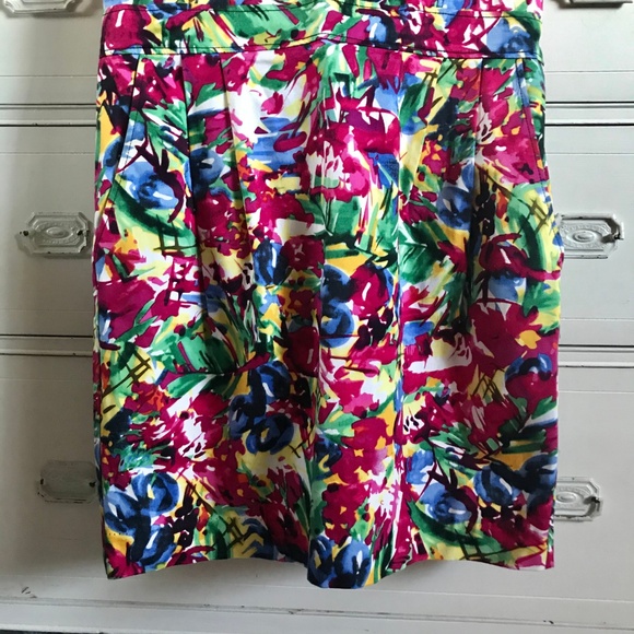 H&M / Colorful Strapless Fitted Dress / SZ 12 - Picture 3 of 6